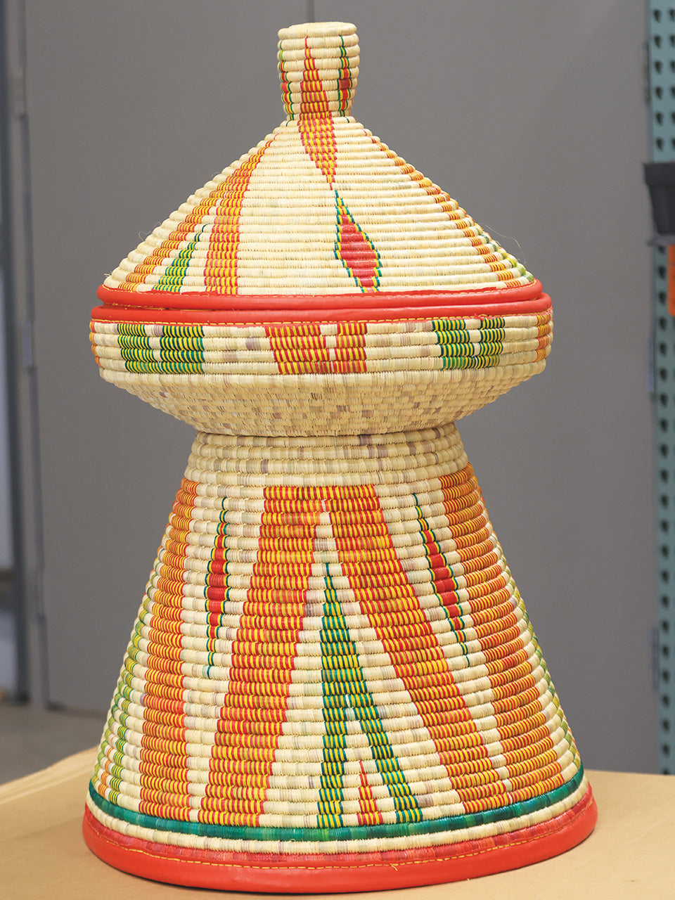 Traditional Ethiopian woven basket- Mesob- መሶብ