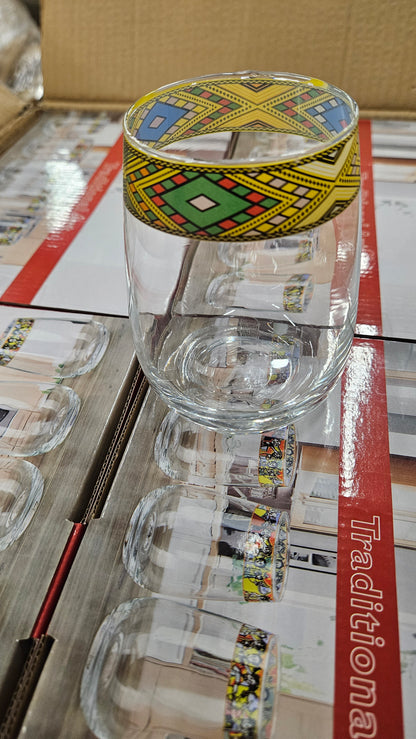 ብርጭቆ - Drinking Glasses – Traditional Ethiopian/Eritrean