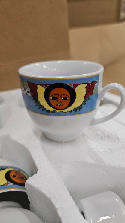 Coffee Pot Set (Ceramic)(4full set Box)