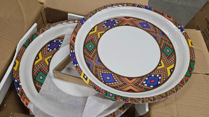 የገበታ ትሪ – Traditional Ethiopian/Eritrean Serving Tray - Ye-Gebeta Tray