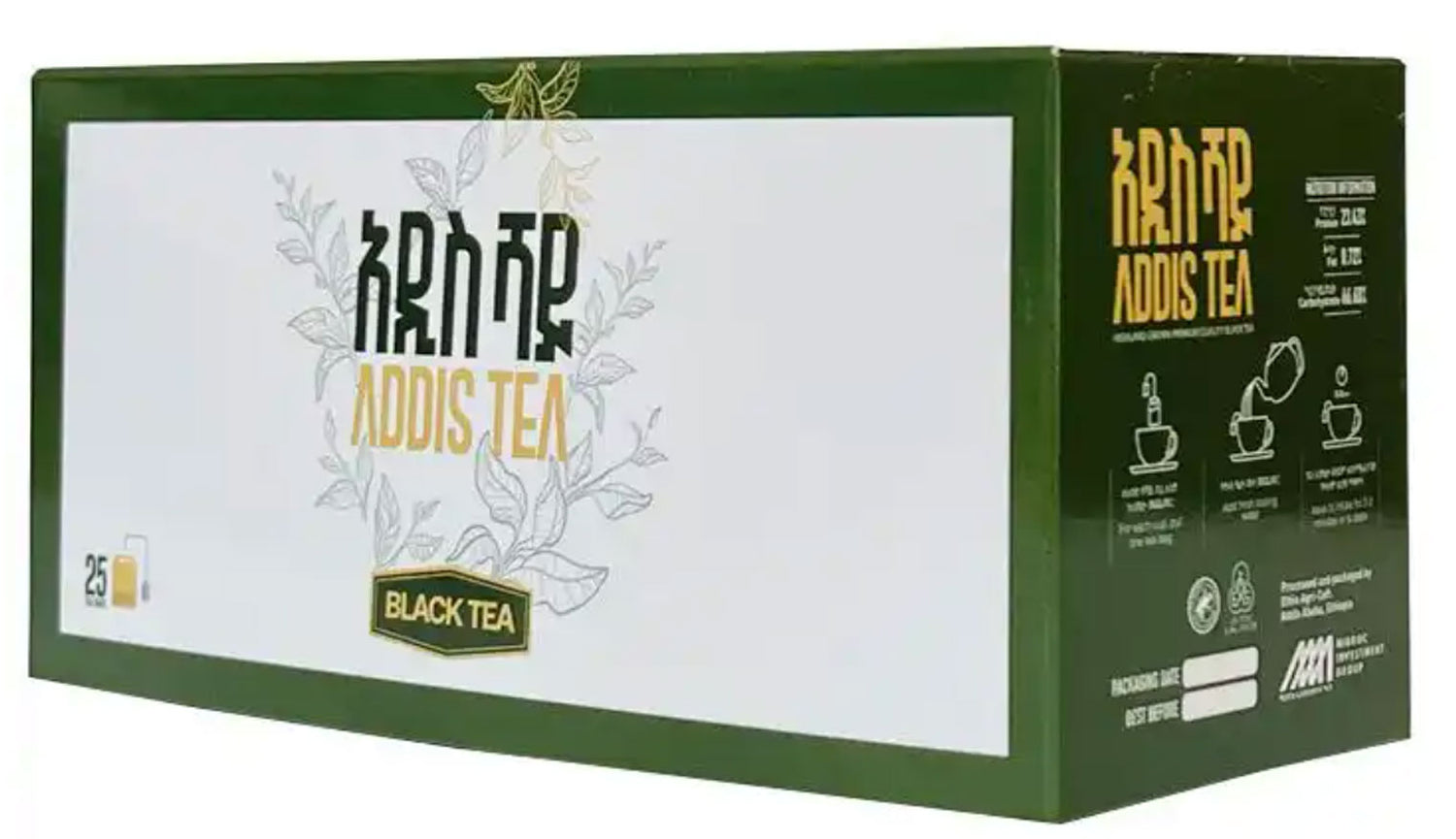 ADDIS TEA አዲስ ሻይ Tea $3 per piece, 60 pieces pr boxes