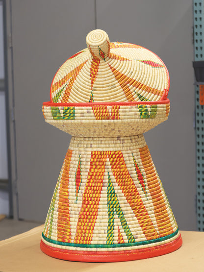 Traditional Ethiopian woven basket-  Mesob-  መሶብ